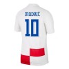 Original Trikotsatz Kroatien Modrić 10 Heimtrikot EURO 2024 Für Kinder